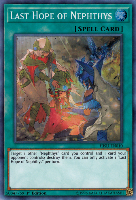 Card 3x Defender Of Nephthys HISU-EN004 YuGiOh 